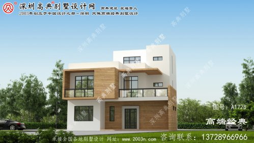 绛县农村经济型别墅设计图现代风