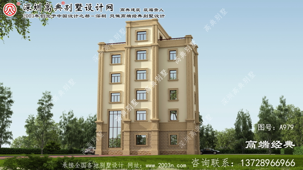 樊城区高层平顶别墅设计图	