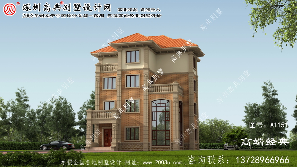 陆川县四层的欧式别墅，这样比城里的豪宅更好看。