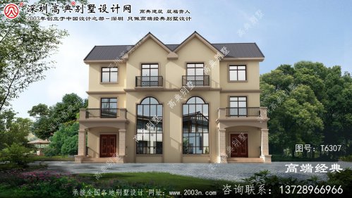 蠡县豪华乡村三层欧式别墅设计施工图纸。